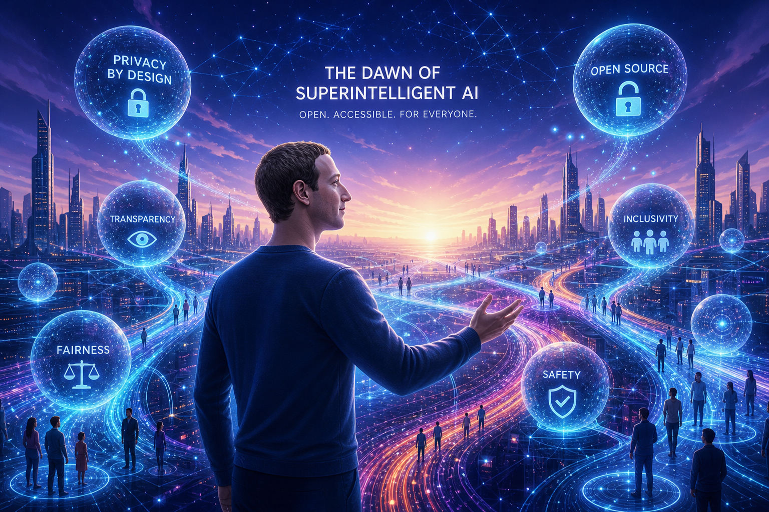 A Visão de Mark Zuckerberg: uma IA Superinteligente para Todos